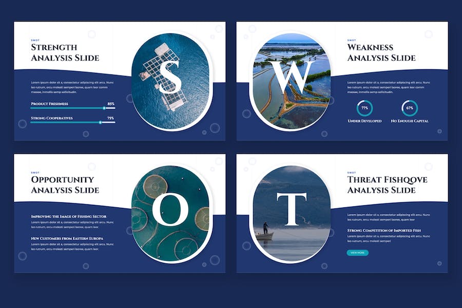 渔港水产养殖场渔业keynote模板 - 顶尖PPT
