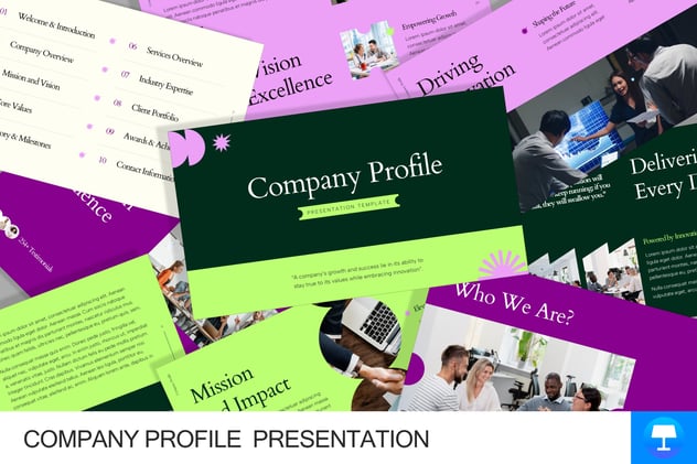 极简风格公司简介PPT模板 - 顶尖PPT