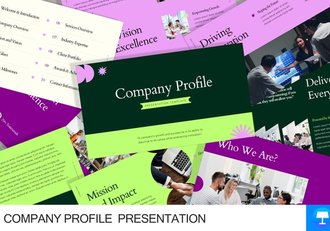 极简风格公司简介PPT模板 - 顶尖PPT