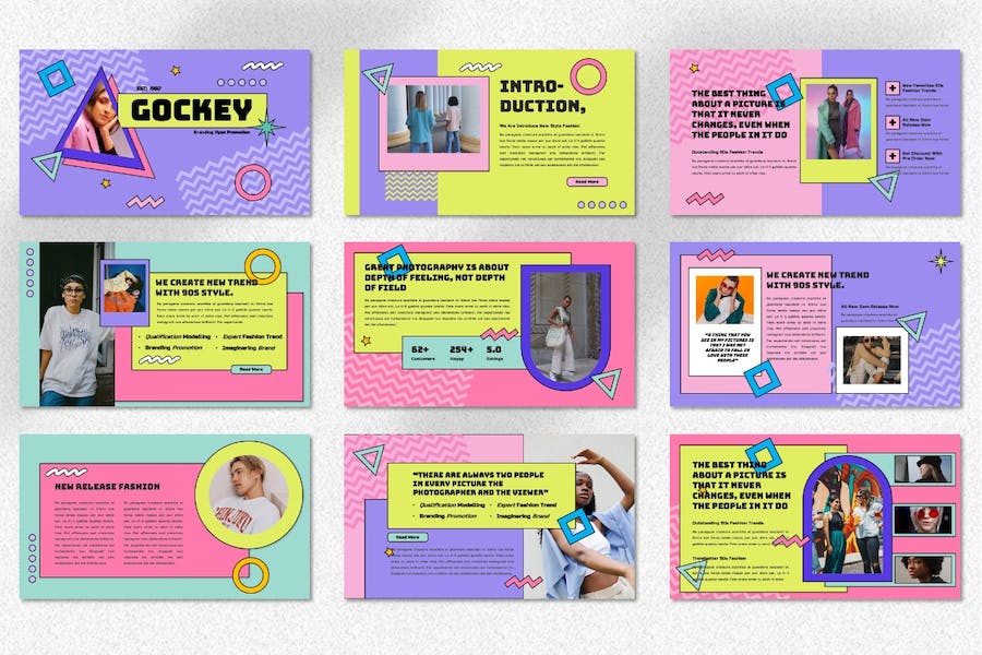 90后时尚趋势分析研究Keynote模板 - 顶尖PPT