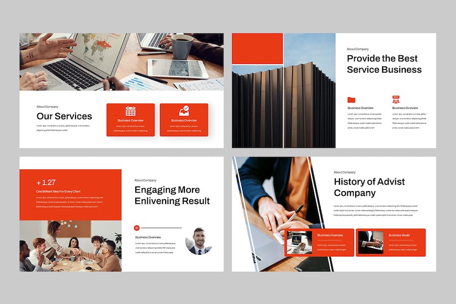 先进现代商业PPT幻灯片 - 顶尖PPT