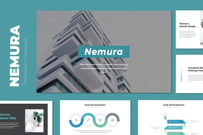 简约风室内设计展示PPT模板 - 顶尖PPT