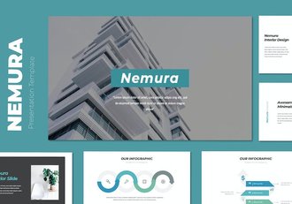 简约风室内设计展示PPT模板 - 顶尖PPT