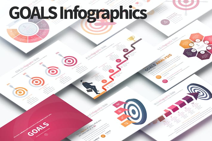 商务箭头数据分析信息图表PPT模板 - 顶尖PPT
