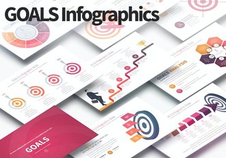 商务箭头数据分析信息图表PPT模板 - 顶尖PPT
