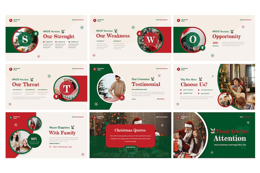 圣诞节活动策划宣传PPT模板 - 顶尖PPT