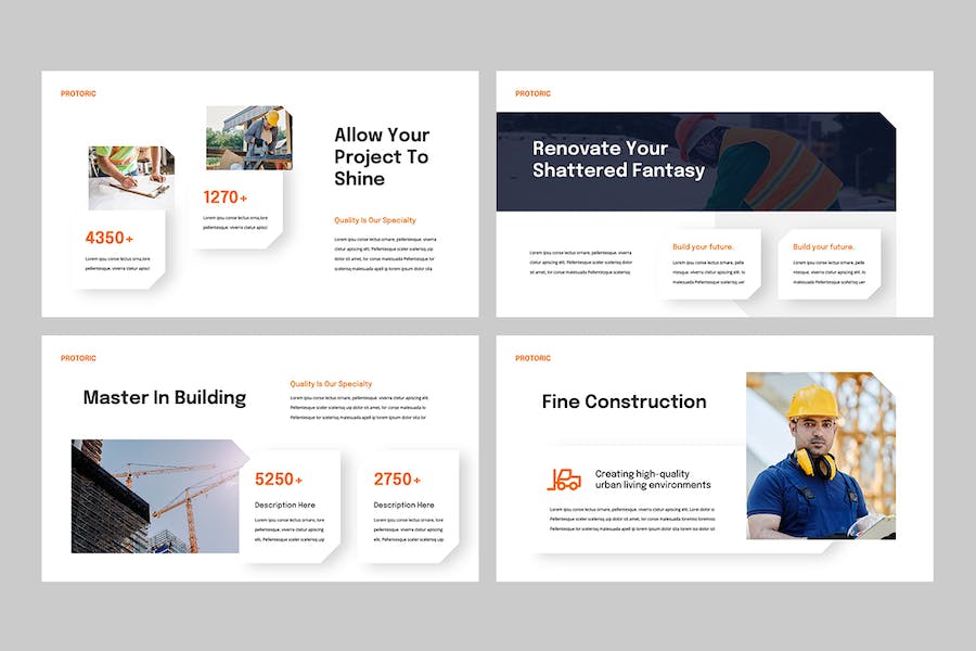 建筑工程施工方案展示PPT模板 - 顶尖PPT