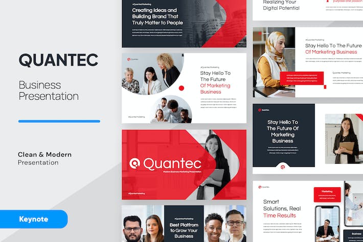 欧美商务业务宣传介绍keynote模板 - 顶尖PPT