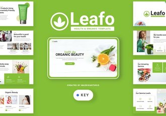 健康有机绿色食品keynote模板 - 顶尖PPT