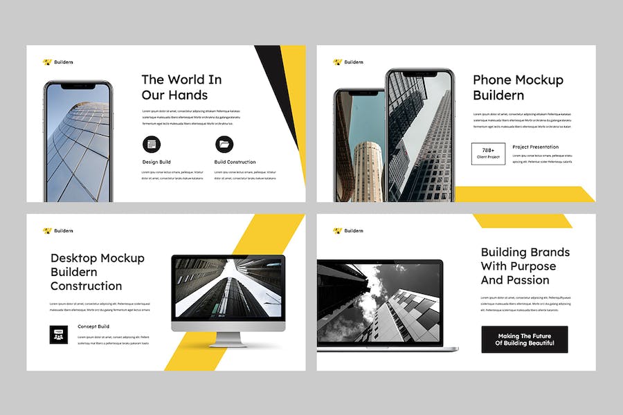 建筑施工项目讲述管理Keynote模板 - 顶尖PPT