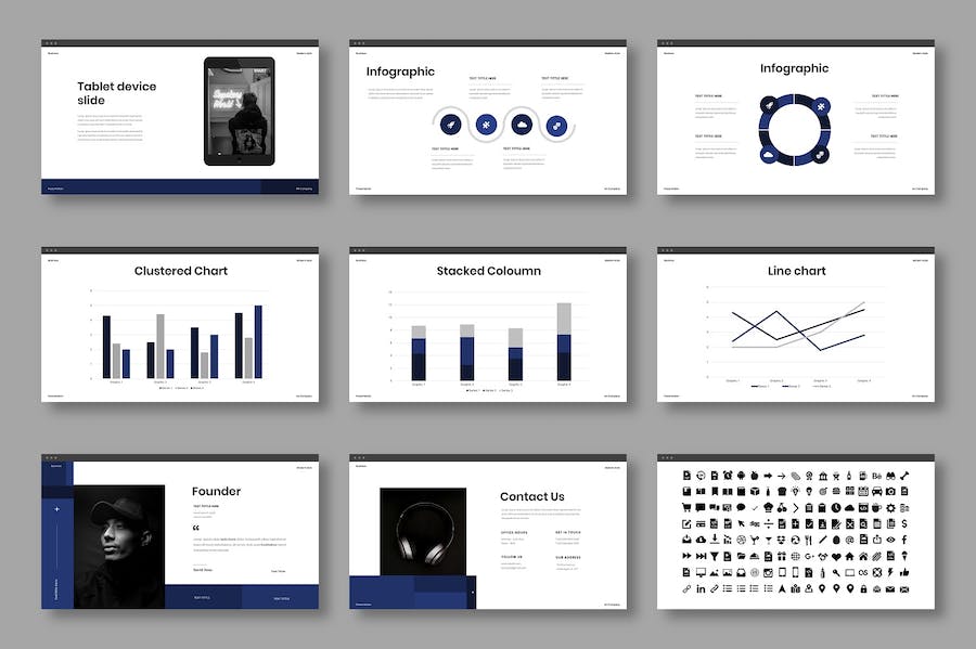 隐秘行动商务企业展示Keynote模板 - 顶尖PPT