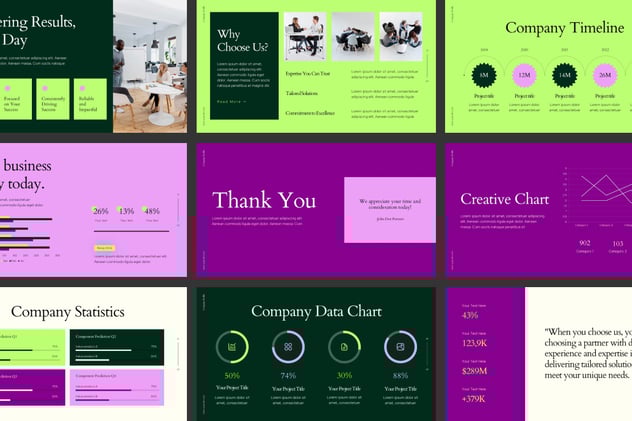 极简风格公司简介PPT模板 - 顶尖PPT