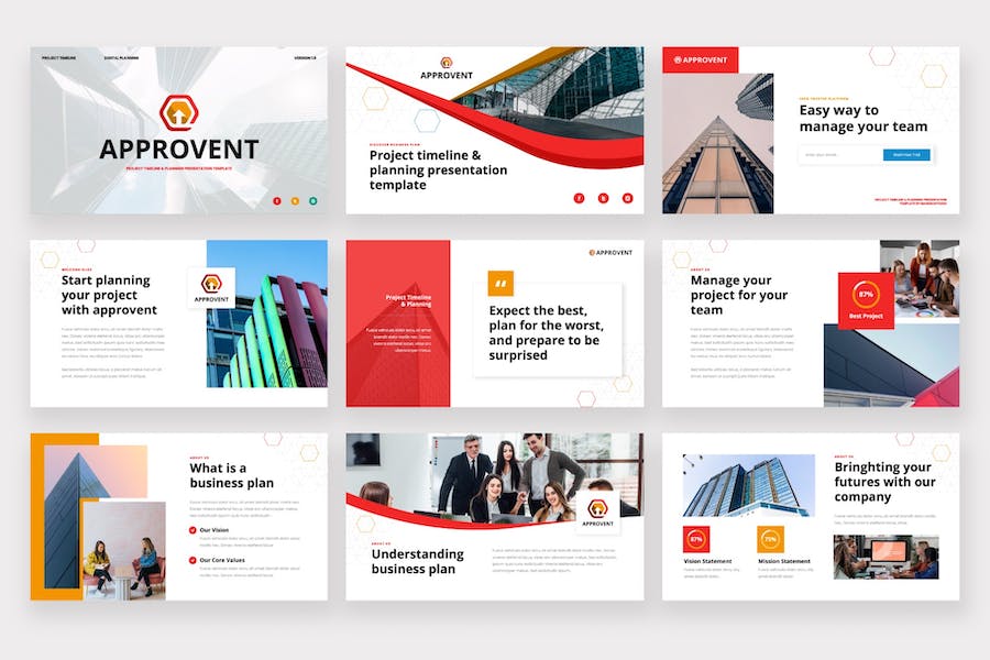 项目批准时间表keynote模板 - 顶尖PPT