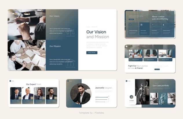 法律与律师服务介绍PPT模板 - 顶尖PPT