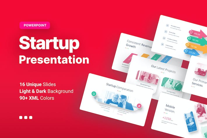 彩色步骤要点展示图形PPT模板 - 顶尖PPT