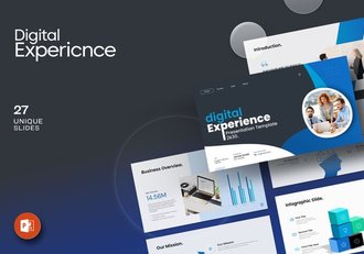 企业的数字化产品体验介绍PPT模板 - 顶尖PPT