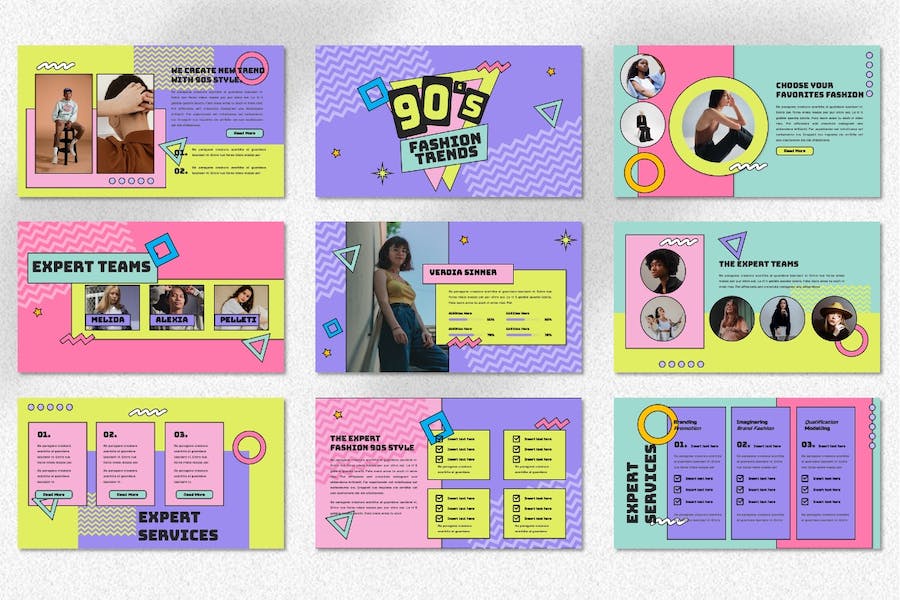 90后时尚趋势分析研究Keynote模板 - 顶尖PPT