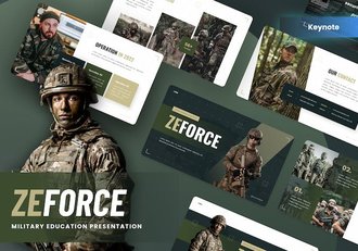 军事教育特种部队介绍展示单兵作战武器装备展示keynote模板 - 顶尖PPT