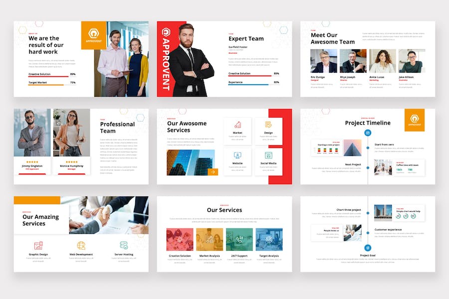 项目批准时间表keynote模板 - 顶尖PPT