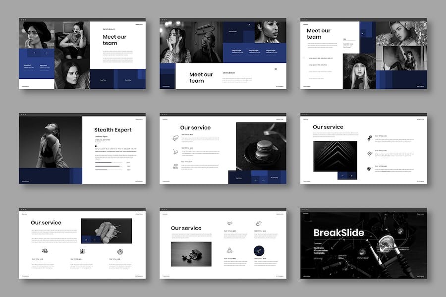 隐秘行动商务企业展示Keynote模板 - 顶尖PPT