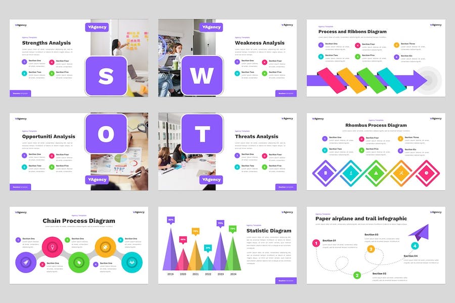 创意商务讲述展示企业战略规划Keynote模板 - 顶尖PPT