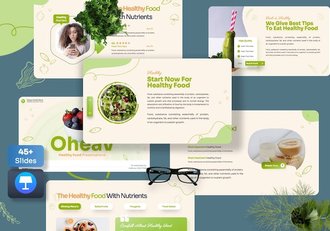 健康食品营养推介推广Keynote模板 - 顶尖PPT