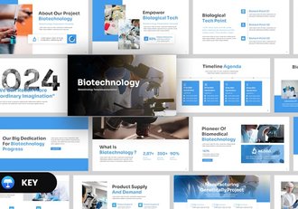 生物技术科研成果应用讲解Keynote模板 - 顶尖PPT