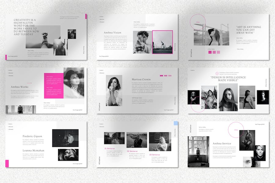 社交媒体网红博主营销推广Keynote模板 - 顶尖PPT