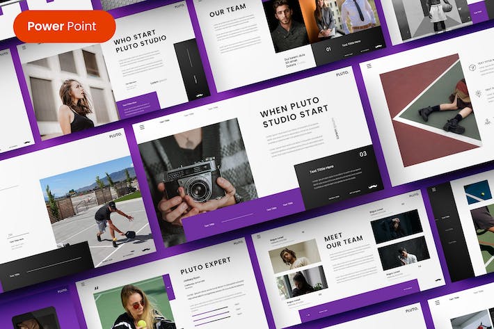 个性商务风格设计展示PPT模板 - 顶尖PPT