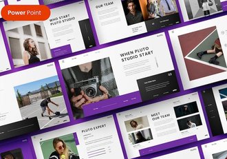 个性商务风格设计展示PPT模板 - 顶尖PPT