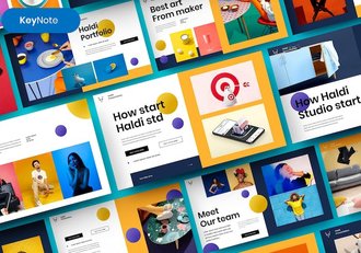 商务企业品牌营销推广Keynote模板 - 顶尖PPT