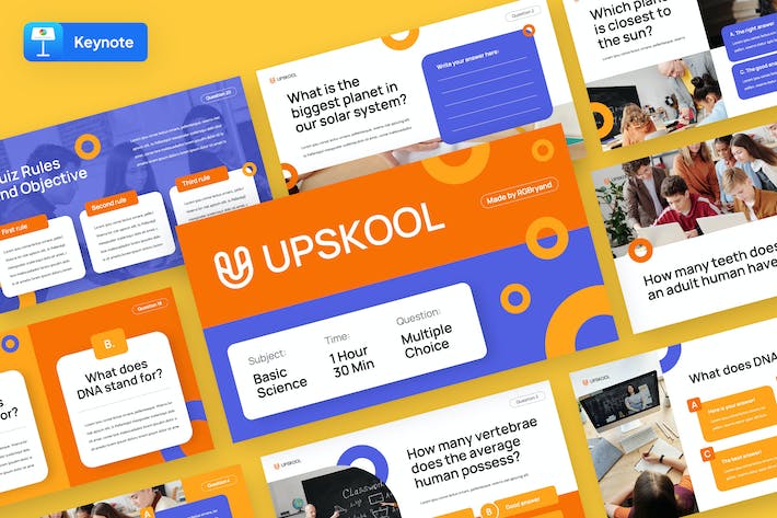 在线教育知识竞赛答题Keynote模板 - 顶尖PPT