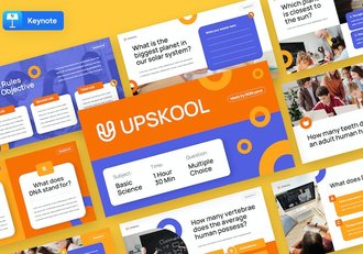 在线教育知识竞赛答题Keynote模板 - 顶尖PPT