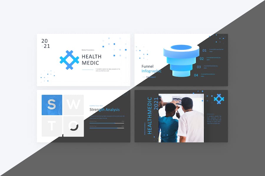 医疗医学研究新冠疫苗PPT模板 - 顶尖PPT
