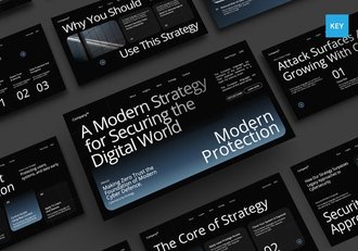 网络安全防护技术方案信息安全防御Keynote模板 - 顶尖PPT