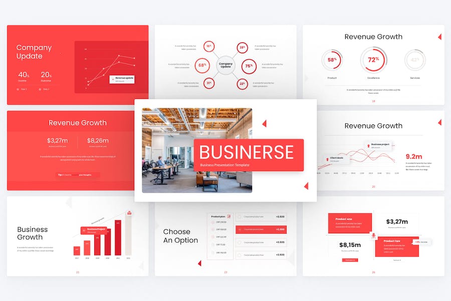 红色大气商业计划企业合作企业团队介绍商务通用keynote模板 - 顶尖PPT