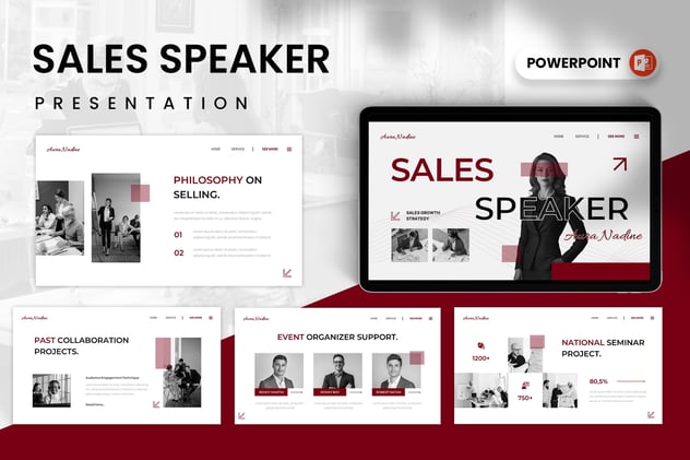 销售精英演讲PPT模板 - 顶尖PPT