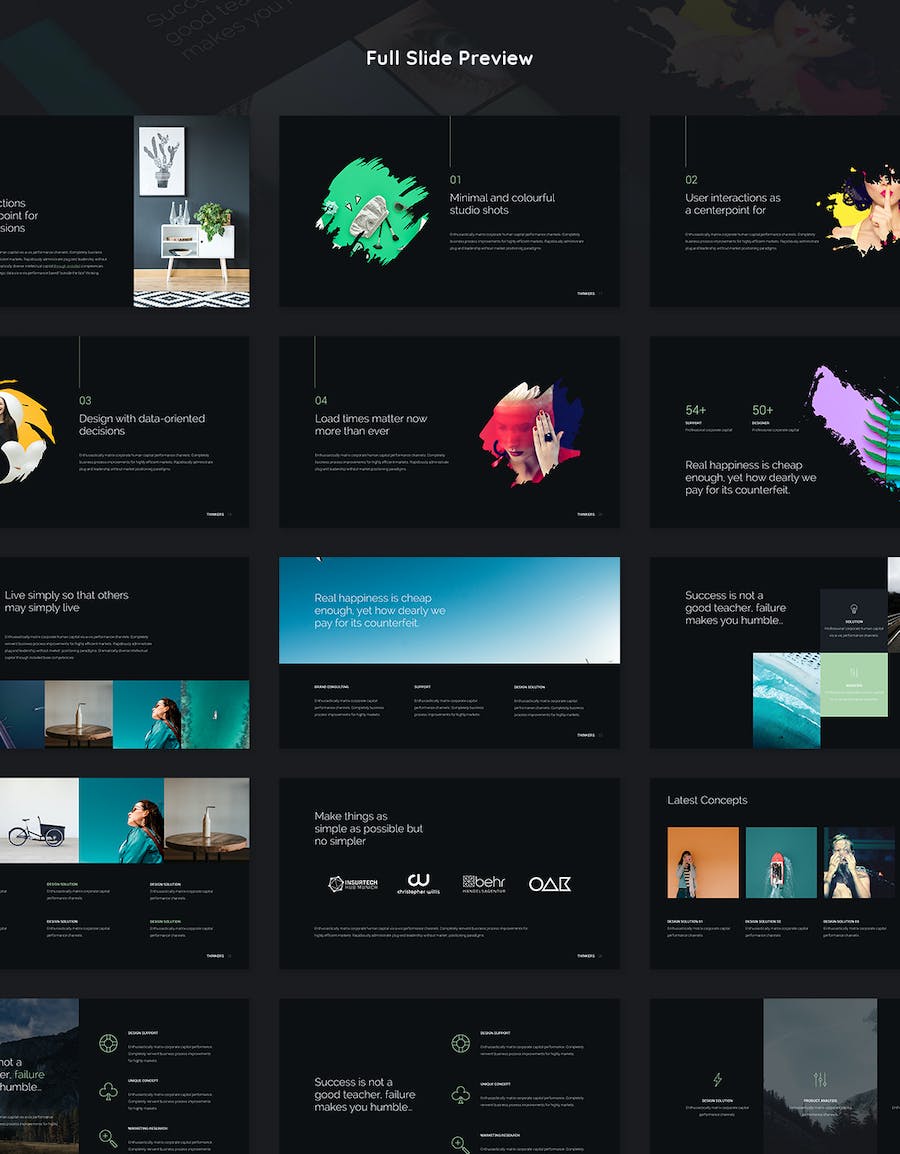 大气营销策划商业计划图片展示PPT模板 - 顶尖PPT