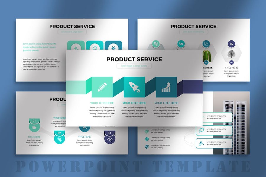 商务信息图形图表企业团队介绍通用PPT模板 - 顶尖PPT