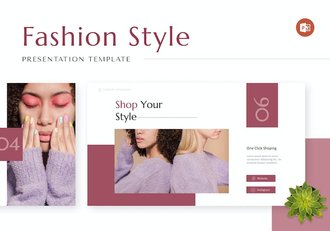 时尚流行女性美容美妆PPT模板 - 顶尖PPT