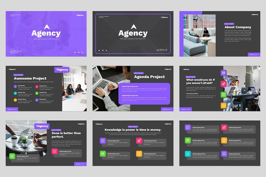 创意商务讲述展示企业战略规划Keynote模板 - 顶尖PPT