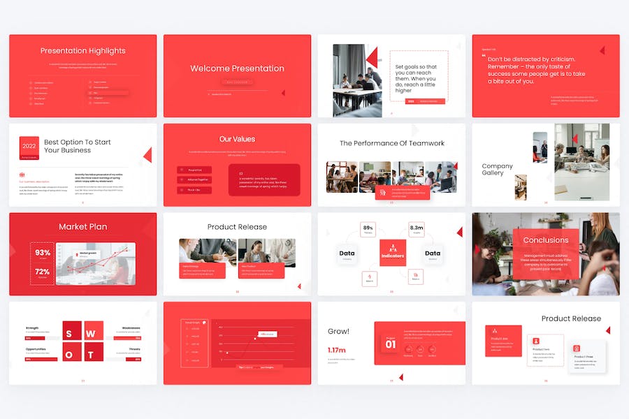 红色大气商业计划企业合作企业团队介绍商务通用keynote模板 - 顶尖PPT