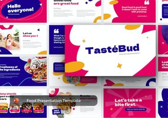 美食餐饮嘉年华活动PPT模板 - 顶尖PPT