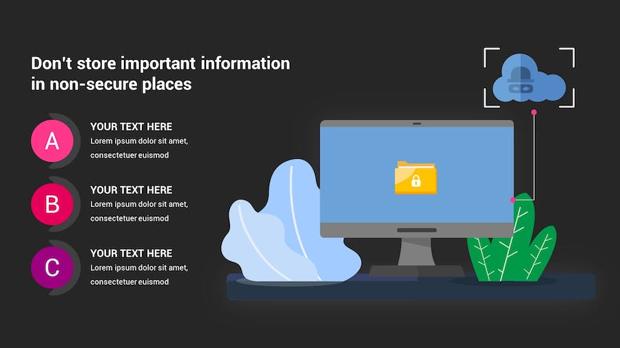 网络安全防护信息安全Keynote模板 - 顶尖PPT