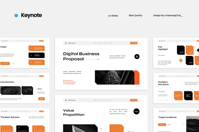 商业数字化转型方案演讲Keynote模板 Retry - 顶尖PPT