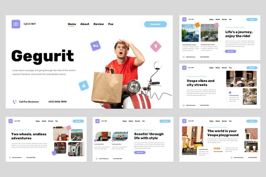 摩托车产品讲述推介展示营销宣传方案Keynote模板 - 顶尖PPT