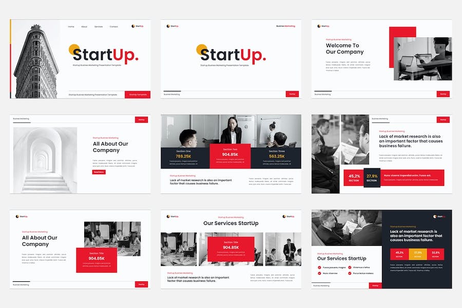 创业企业营销推广品牌建设Keynote模板 - 顶尖PPT