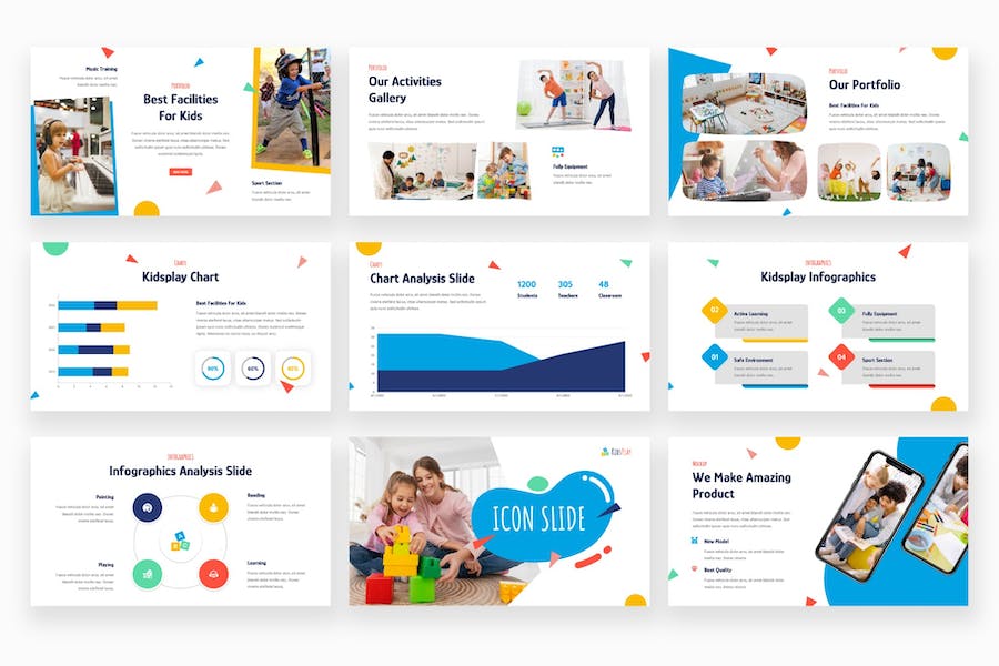 儿童趣味游戏娱乐活动展示PPT模板 - 顶尖PPT