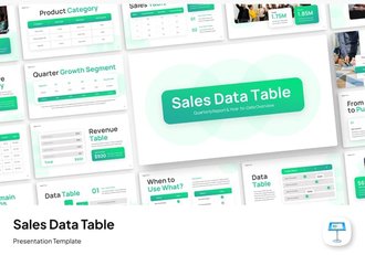 销售数据表格统计分析Keynote模板 - 顶尖PPT