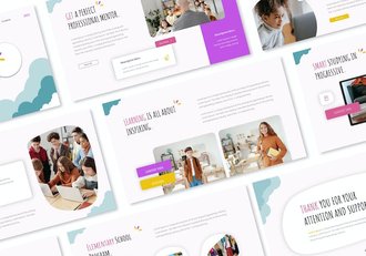 儿童涂鸦讲述展示教学Keynote模板 - 顶尖PPT